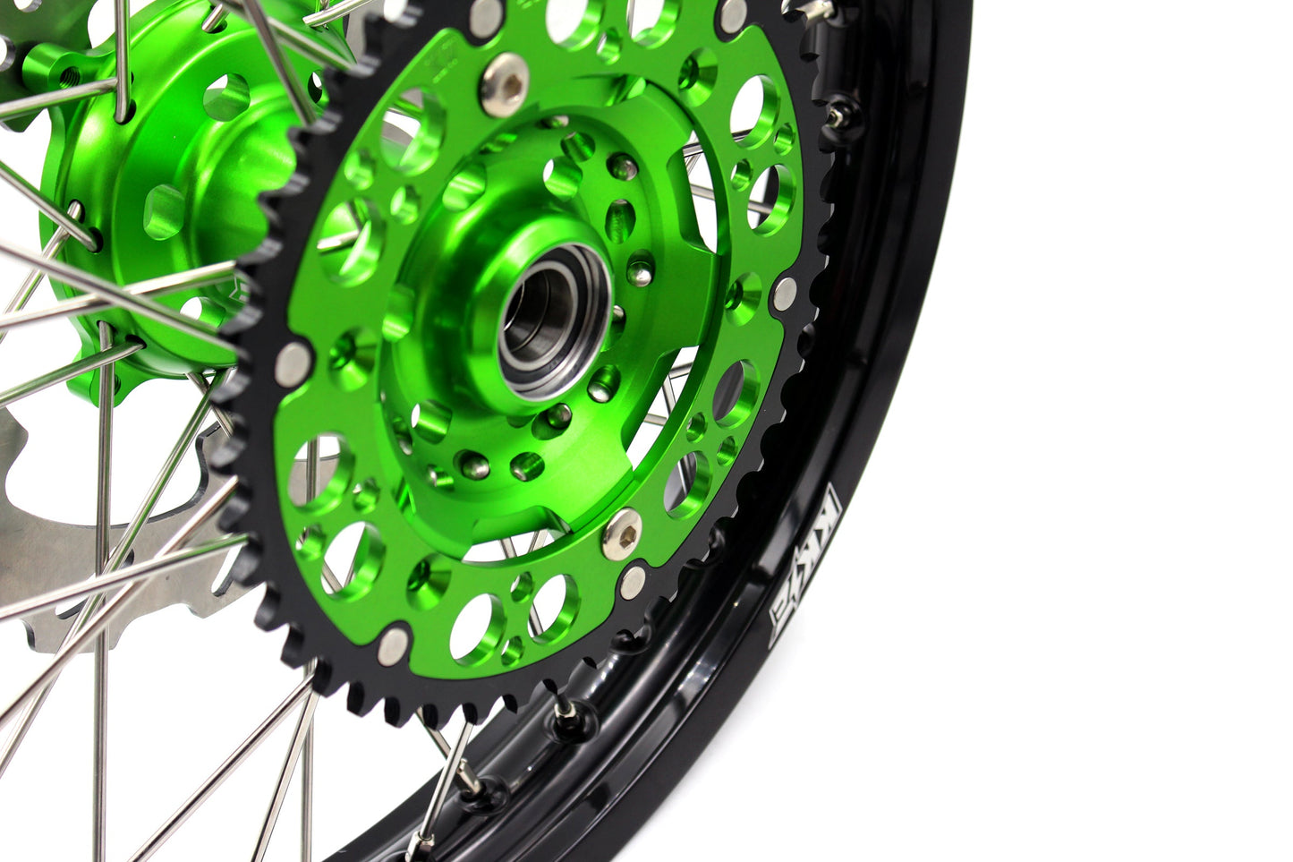 KKE 21/19 MX Spoked Wheels For KAWASAKI KX125 KX250 2003 2004 2005 Disc