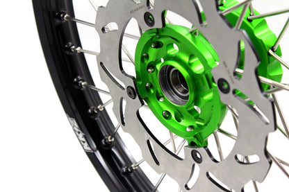 KKE 21/19 MX Spoked Wheels For KAWASAKI KX125 KX250 2003 2004 2005 Disc