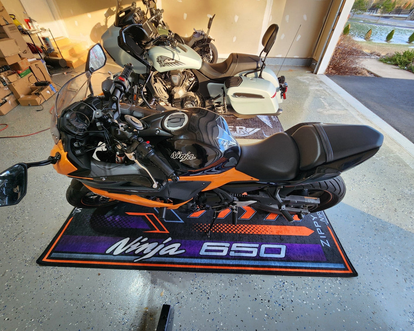 MPM Motorcycle Mat for Kawasaki Ninja 650 - MM7388 - Howling Moto