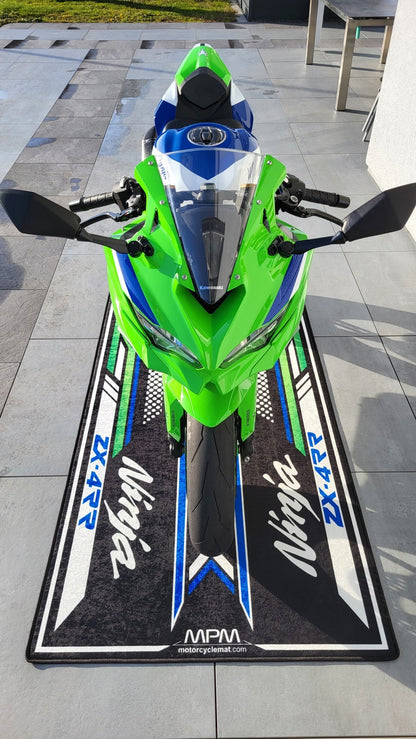 MPM Motorcycle Mat for Kawasaki Ninja ZX-4RR 40th Anniversary - MM7394 - Howling Moto