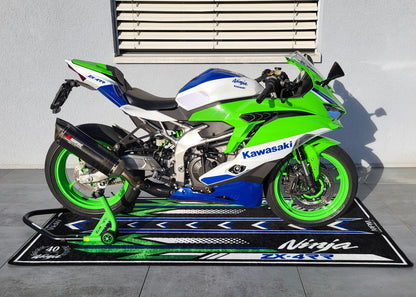 MPM Motorcycle Mat for Kawasaki Ninja ZX-4RR 40th Anniversary - MM7394 - Howling Moto