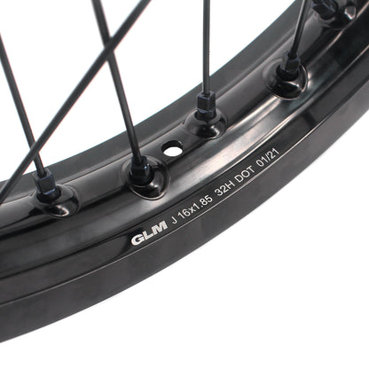 US Stock KKE 1.85*16" Electric Dirtbike Rear Wheels Rim Fit SurRon Light Bee-X 2019-2025 All Black - Howling Moto