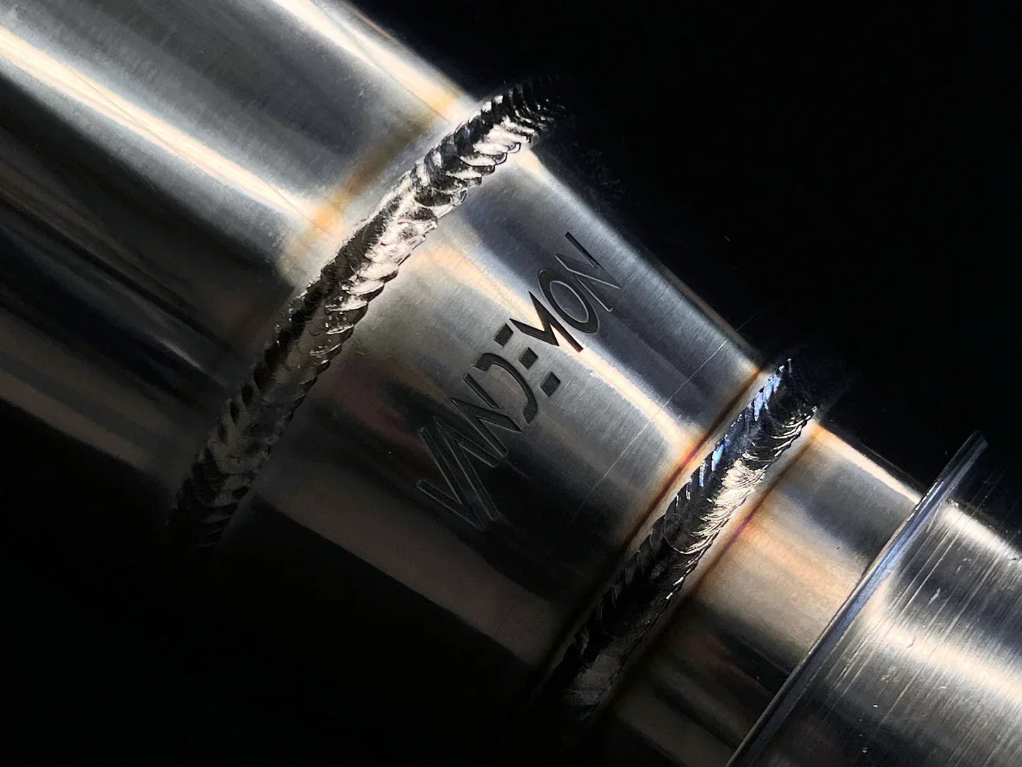 Bill's Exhausts Vandemon polished titanium exhaust system for Kawasaki Ninja ZH2 2020-25, featuring a sleek logo design.