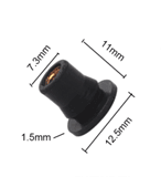 ZSPEC M4 Rubber-Composite Well Nuts for a variety of project uses, M4-0.7, 10-Pack - Howling Moto
