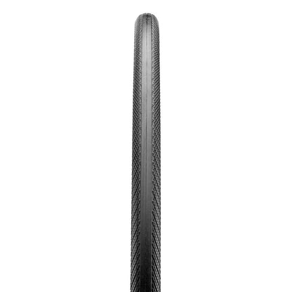 Hycline Maxxis Dolomites 700x25C road bike tire with black tread and sidewalls, designed for lightweight performance and durability.