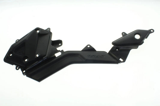Honda Grom side cover lower for 2017-2020 model, black plastic motorcycle body panel with mounting points and branding.