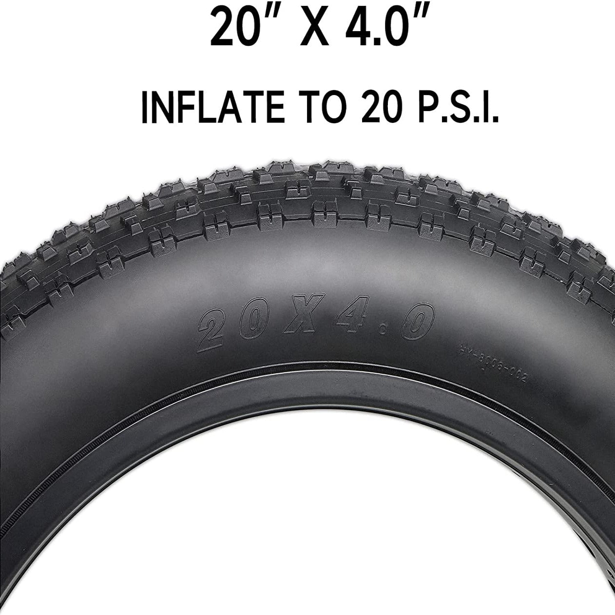 Hycline Raider fat bike and e-bike tire with tube, durable rubber tire suitable for mountain and electric bicycles