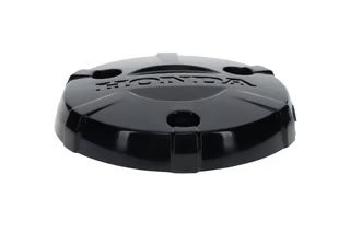Honda OEM engine cover protector 11370-K26-B00 Grom, durable black plastic engine part with Honda branding.