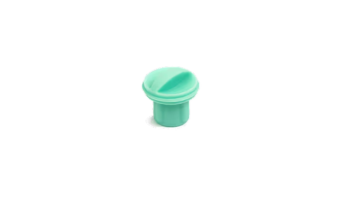 Onewheel XR charger plug showing a close-up of the black charger connection with branding on a mint-colored background.