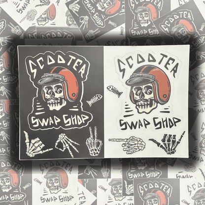 Skull and Bones Sticker Sheets - Howling Moto