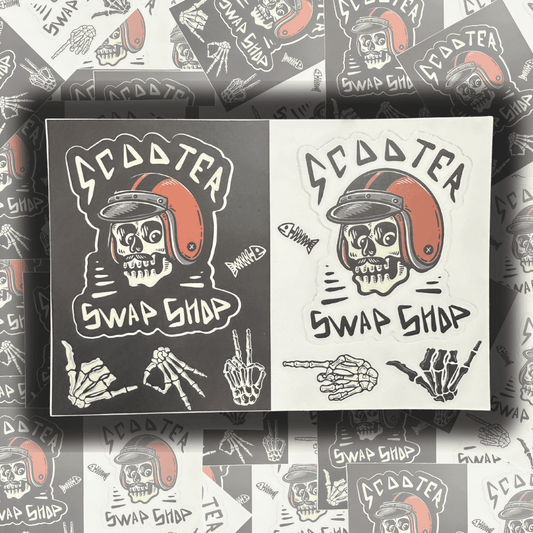 Skull and Bones Sticker Sheets - Howling Moto