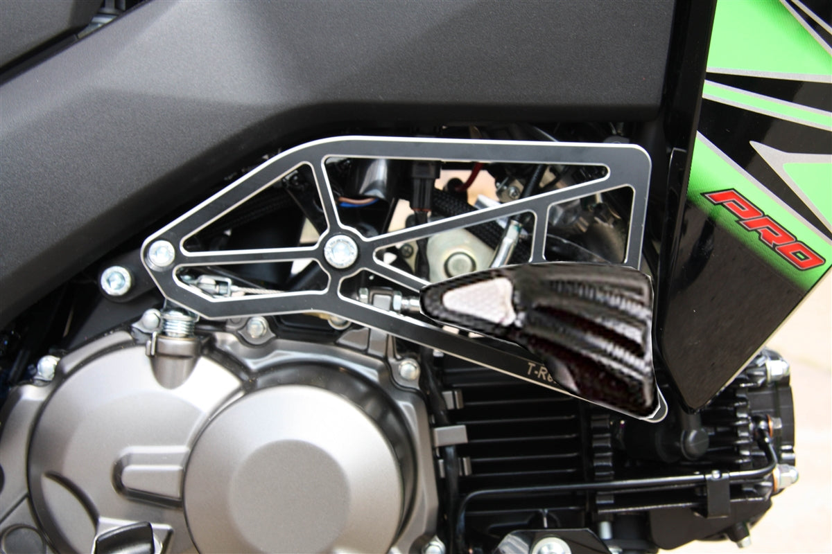 2016 - 2023 Kawasaki Z125 Pro No Cut Frame Sliders