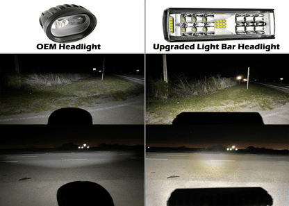 GritShift Blinder LED Light Bar Headlight MX4/MX5 - Howling Moto