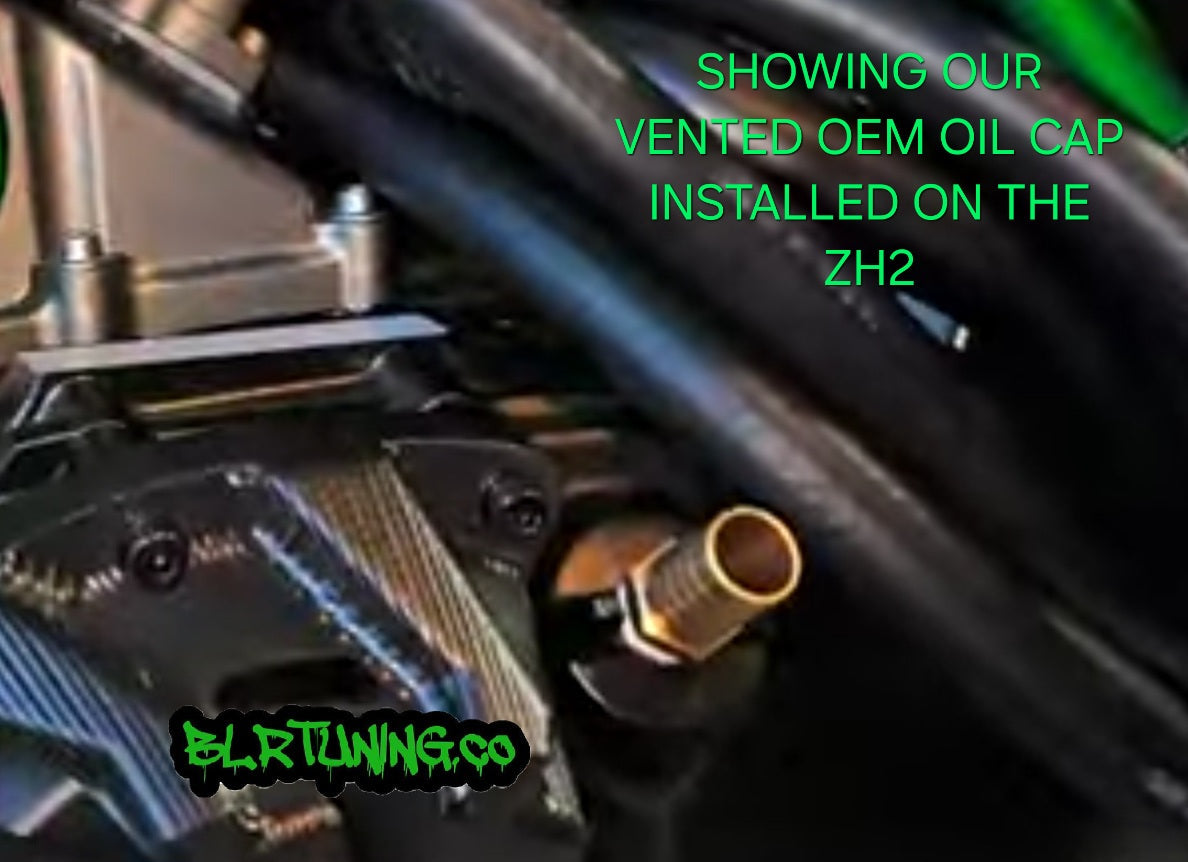 KAWASAKI ZH2 VENTED OIL CAP FOR VENTING CRANK CASE - Howling Moto