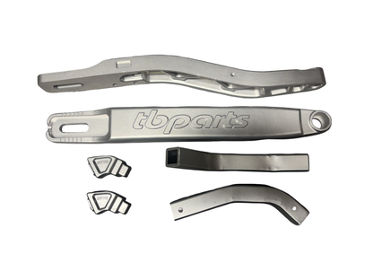 TBparts +2" Black Swingarm for Kawasaki KLX110 & KLX110L | Forged Aluminum