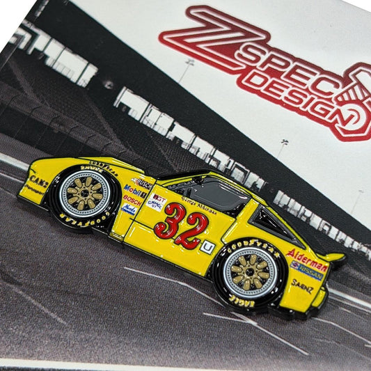 ZSPEC Collector Lapel / Hat Pin - #32 300zx Z31 Race Car - Howling Moto