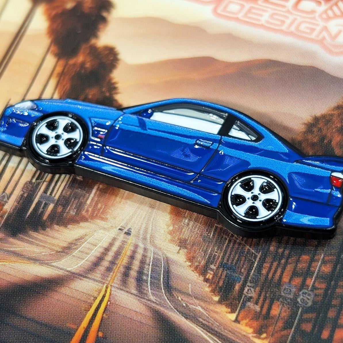 ZSPEC Collector Lapel / Hat Pin - Blue Silvia S15 Cruiser - Howling Moto
