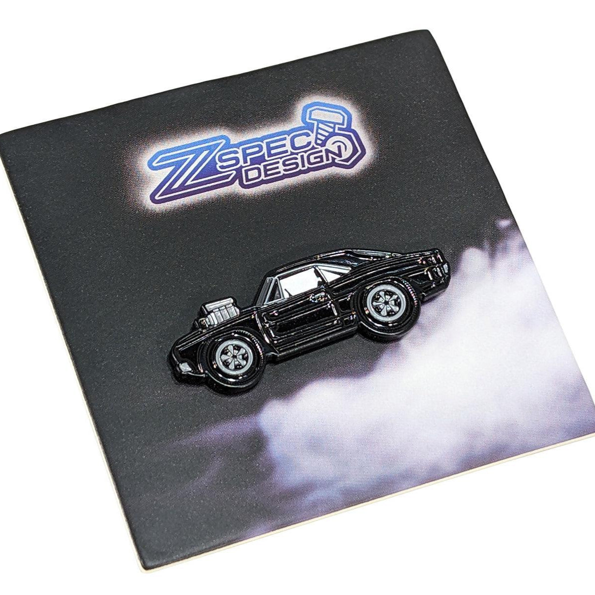 ZSPEC Collector Lapel / Hat Pin - Black Hotrod Charger - Howling Moto