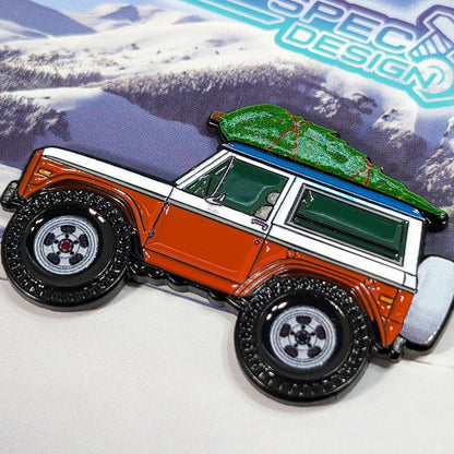 ZSPEC Collector Lapel / Hat Pin - Bronco 4WD Holiday Edition - Howling Moto