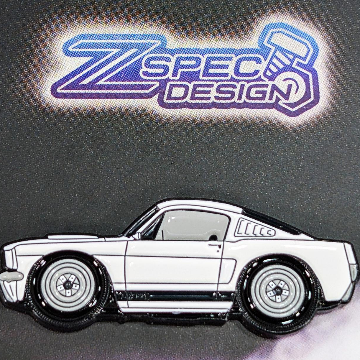 ZSPEC Collector Lapel / Hat Pin - GT350 Mustang Wimbledon White - Howling Moto