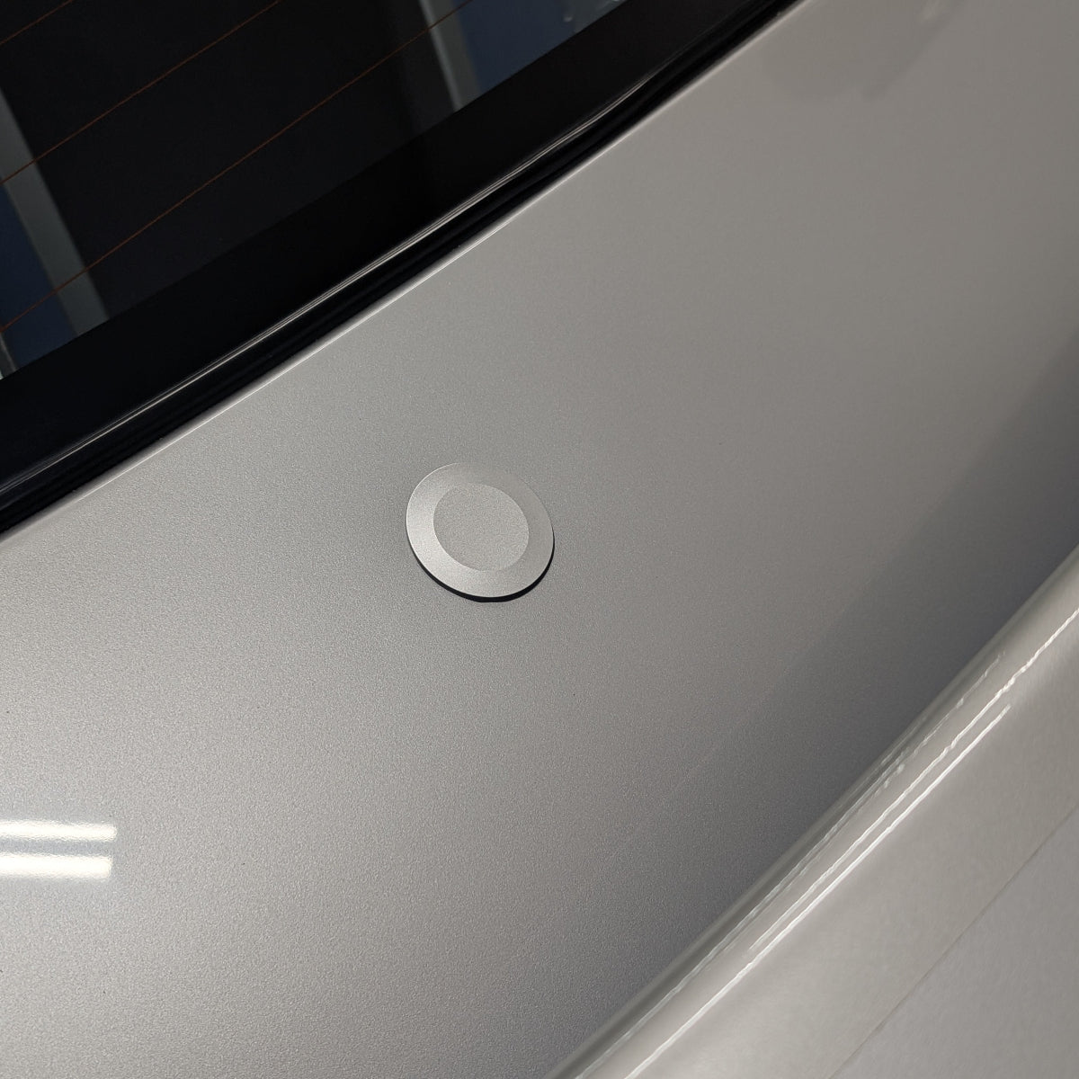 ZSPEC 44mm Rear Wiper Hole-Cover/Cap/Plug, Weatherproof, Billet, Silver Finish - Howling Moto