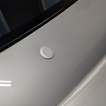 ZSPEC 44mm Rear Wiper Hole-Cover/Cap/Plug, Weatherproof, Billet, Silver Finish - Howling Moto