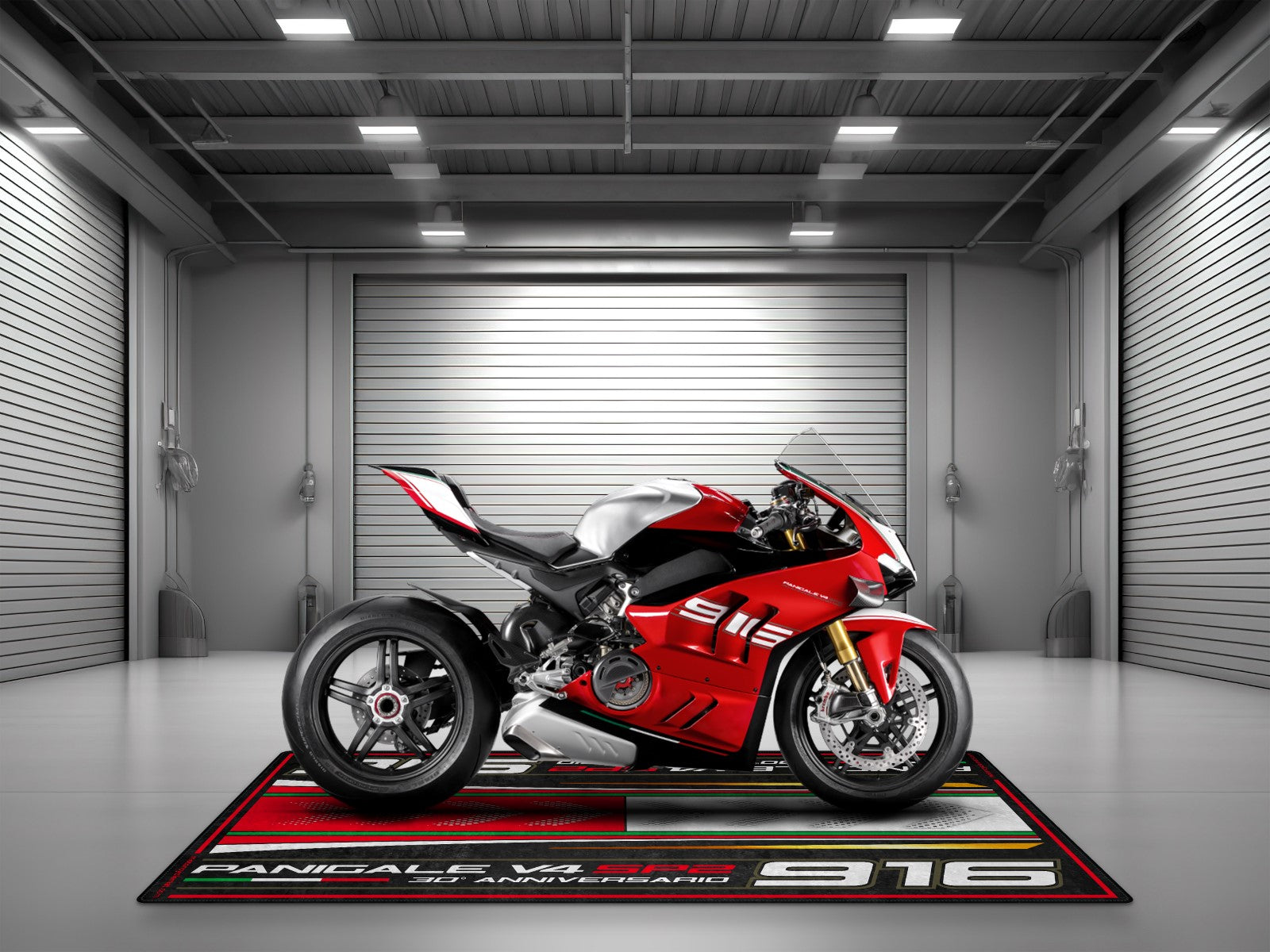 Motorcycle Mat for Ducati Panigale V4 SP2 30th Anniversary - MM4120 - Howling Moto