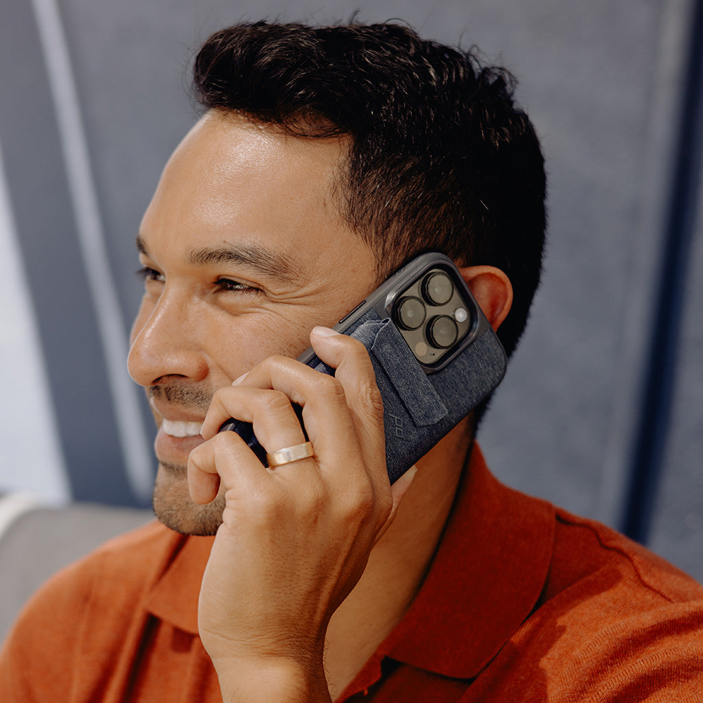 Mobile Wallet | Stand Wallet | Charcoal | Fabric - Howling Moto