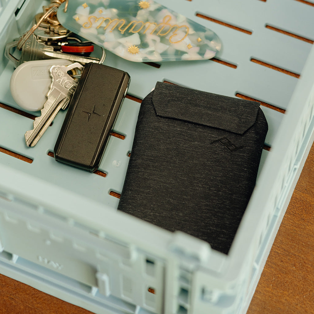 Mobile Wallet | Slim Wallet | Charcoal | Fabric - Howling Moto