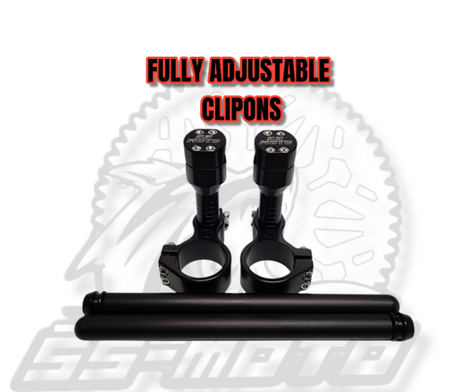 Fully Adjustable Clipons - Howling Moto