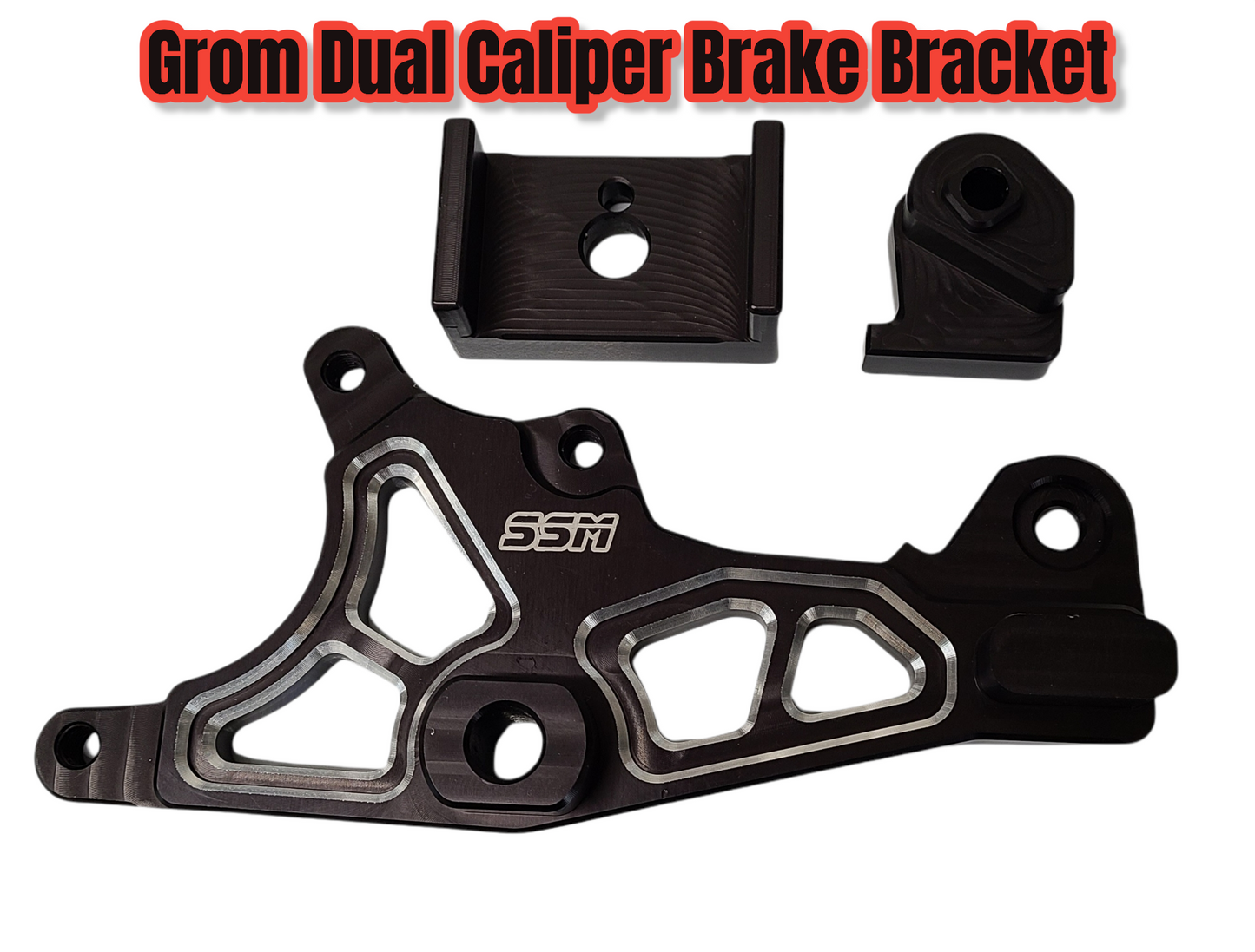 GROM Dual Caliper Brake Bracket - Howling Moto