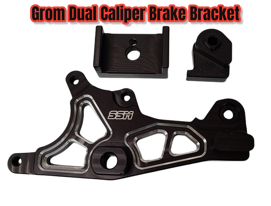 GROM Dual Caliper Brake Bracket - Howling Moto