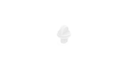 Onewheel Pint charger port plug, silicone dust cover in white, designed to protect the charger port of the Onewheel Pint electric skateboard.