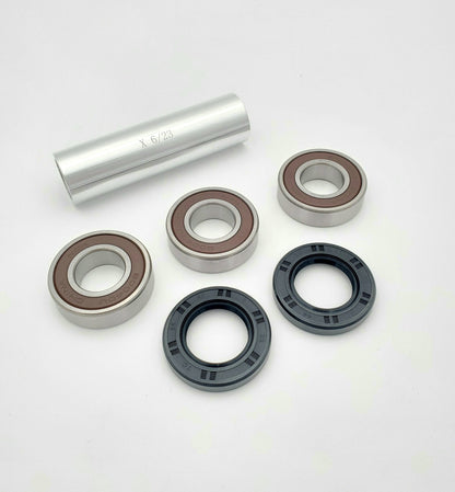 Warp 9 Hub Wheel Bearing Rebuild Kit for Surron Ultra Bee, Light Bee, Talaria MX3, MX4, and XXX electric bikes.