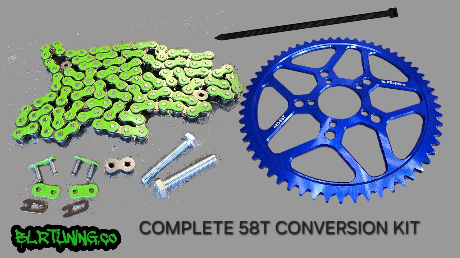 RAWRR MANTIS X 58 TOOTH REAR SPROCKET MAX TORQUE CONVERSION KIT - Howling Moto
