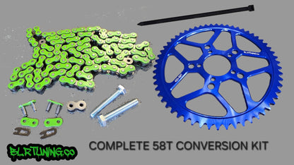 RAWRR MANTIS X 58 TOOTH REAR SPROCKET MAX TORQUE CONVERSION KIT - Howling Moto