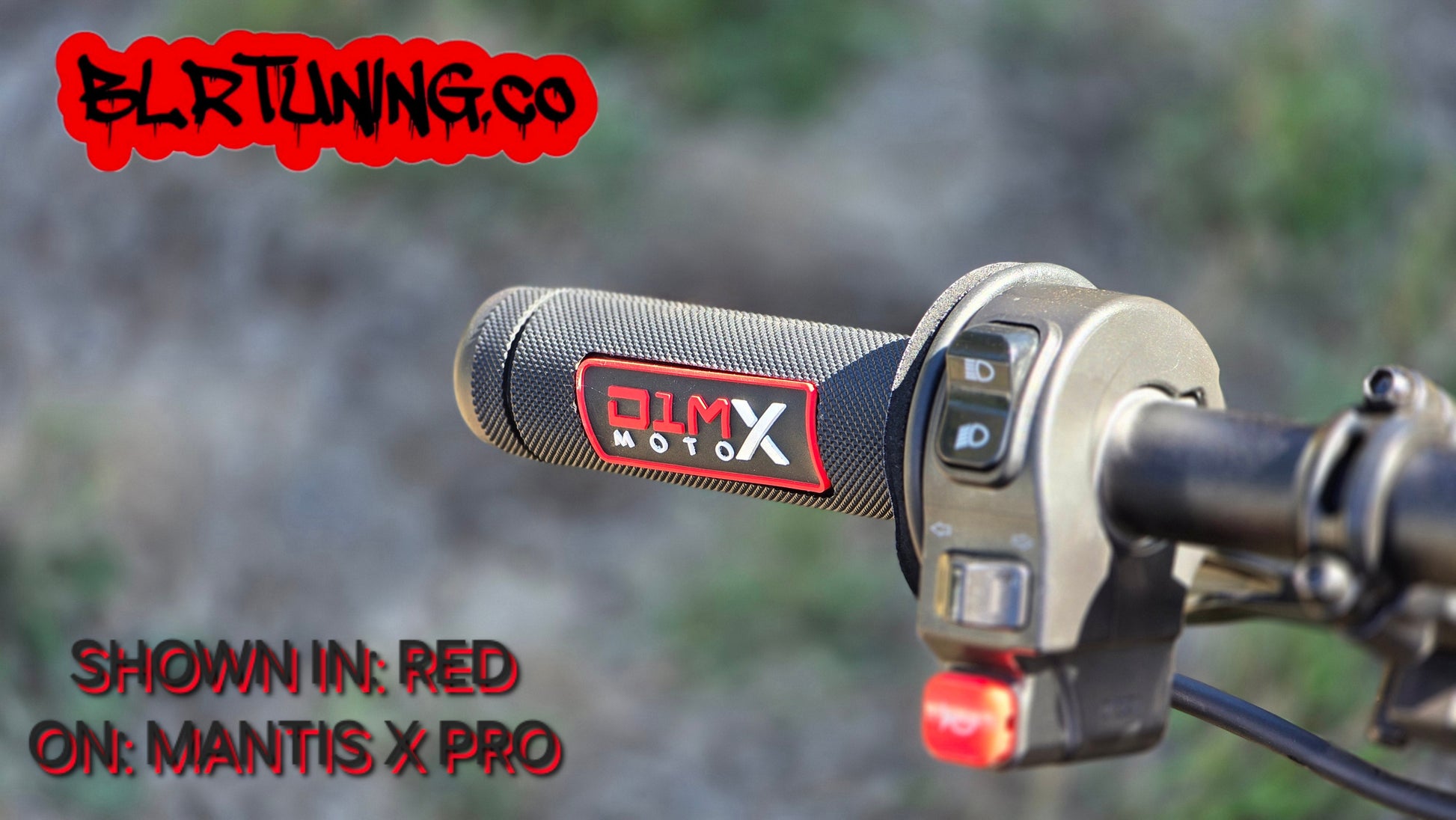 D1M MOTO X HAND GRIPS CLOSED END - FITS 7/8 BARS - FITS ELECTRIC DIRT BIKES - E-BIKES - DIRT BIKE - PIT BIKES - Howling Moto