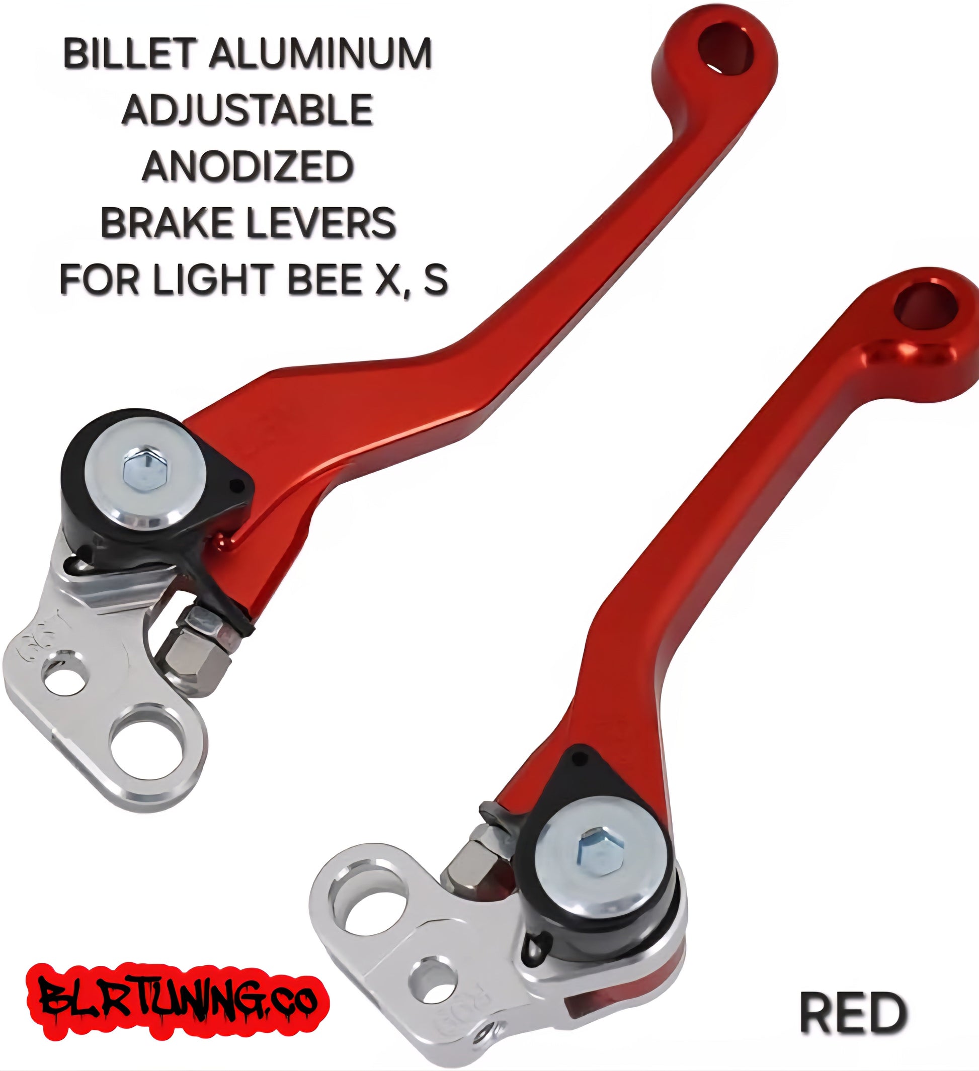 SURRON Sur-Ron LIGHT BEE X S 2024 2025 CNC BRAKE LEVERS ADJUSTABLE BILLET ALUMINUM - Howling Moto