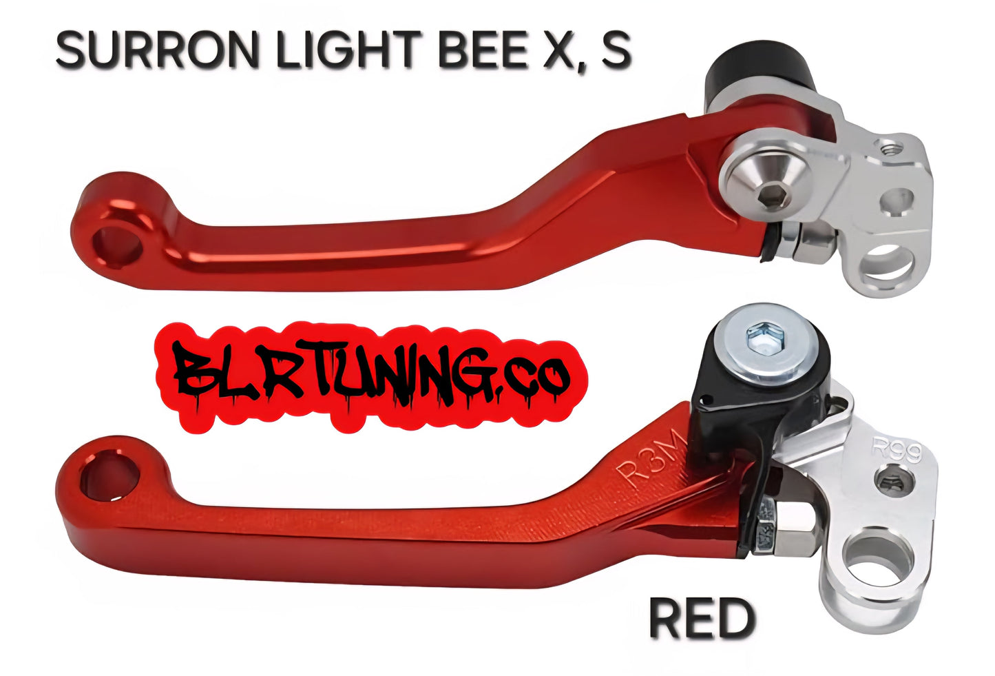SURRON Sur-Ron LIGHT BEE X S 2024 2025 CNC BRAKE LEVERS ADJUSTABLE BILLET ALUMINUM - Howling Moto