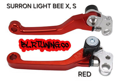SURRON Sur-Ron LIGHT BEE X S 2024 2025 CNC BRAKE LEVERS ADJUSTABLE BILLET ALUMINUM - Howling Moto