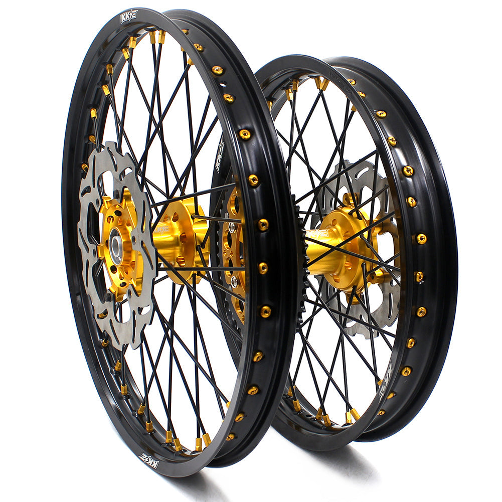 KKE 21 & 19 MX Wheels For SUZUKI RM125 2001-2007 RM250 2008 Off Road Rim Set - Howling Moto