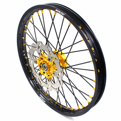 KKE 21 & 18 Enduro Wheels For SUZUKI RM125 RM250 1996-2000 Gold Black - Howling Moto