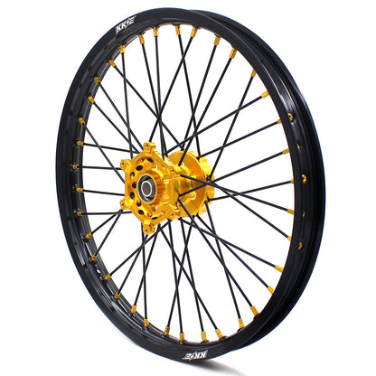 KKE 21 & 18 Enduro Wheels For SUZUKI RM125 RM250 1996-2000 Gold Black - Howling Moto