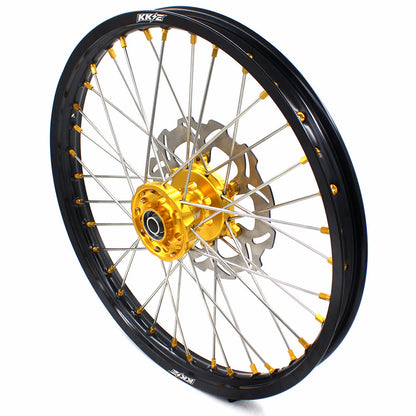 KKE 21 & 19 MX Dirt Bikes Rims For SUZUKI RM125 RM250 1996-2000 Gold Nipples - Howling Moto