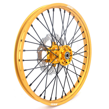 KKE 21 & 19 Gold Rims For Suzuki RM125 2001-2007 RM250 2001-2008 Off Road Wheels - Howling Moto