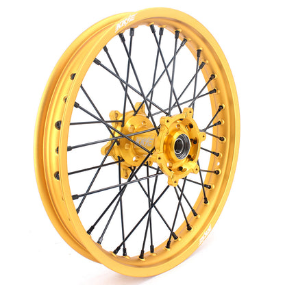 KKE 21 & 19 Gold Rims For Suzuki RM125 2001-2007 RM250 2001-2008 Off Road Wheels - Howling Moto