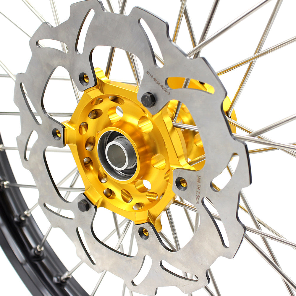 KKE 21/19 MX Off Road Wheels For SUZUKI RM125 RM250 1996 1997 1998 1999 2000