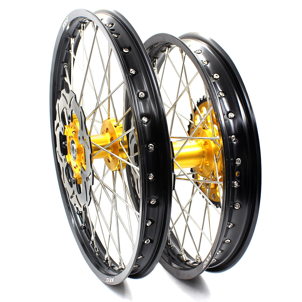 KKE 21/19 MX Off Road Wheels For SUZUKI RM125 RM250 1996 1997 1998 1999 2000