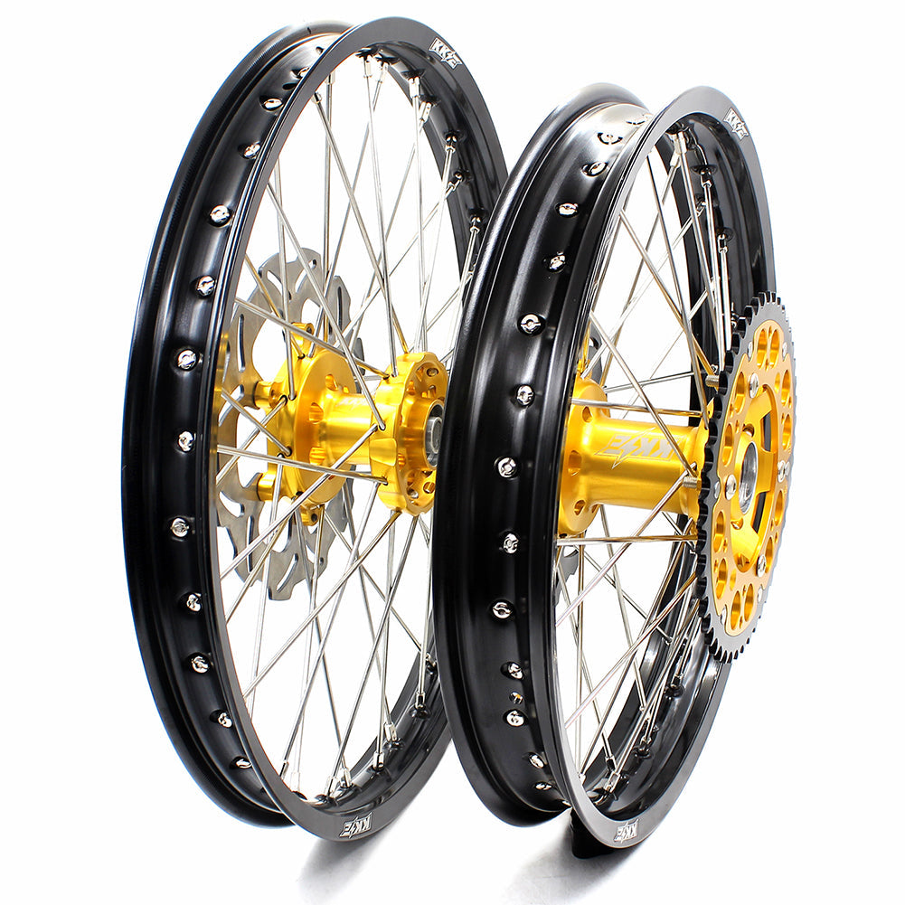 KKE 21/19 MX Off Road Wheels For SUZUKI RM125 RM250 1996 1997 1998 1999 2000