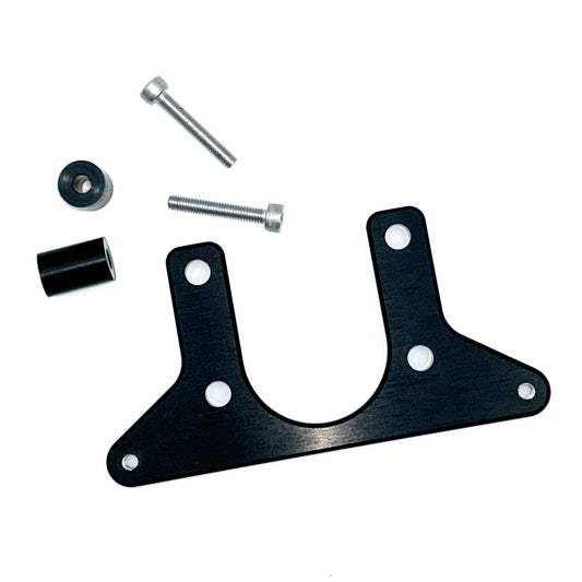 Rawrr Mantis X display relocation bracket kit by eDirtyBike for electrical speedometer installation on e-bikes.